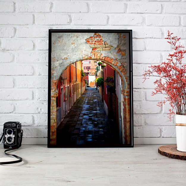 Venice Italy photography - Venetian alley wall art - Travel poster ...